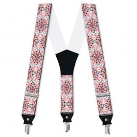 Bretele pantaloni personalizate tematic traditional model floral roz